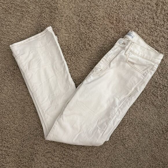 LOFT Kick Crop Jeans in White - Picture 5 of 7